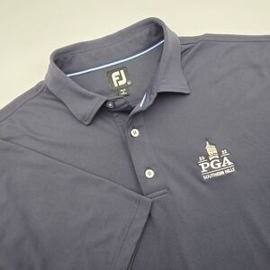 FootJoy Men's XL Short Sleeve PGA Southern Hills 2022 Navy Blue FJ Polo Shirt
